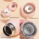 THERMAL CUP WITH SNAP FLIP LID STAINLESS STEEL WATER BOTTLE